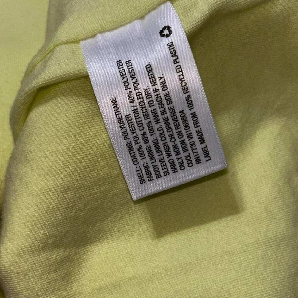 Cat & Jack Girls Hooded Rain Jacket XL 14 Striped Pink Green Orange 1696